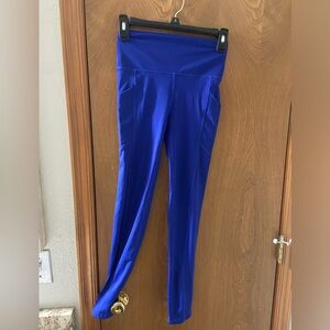 Royal blue leggings, size small